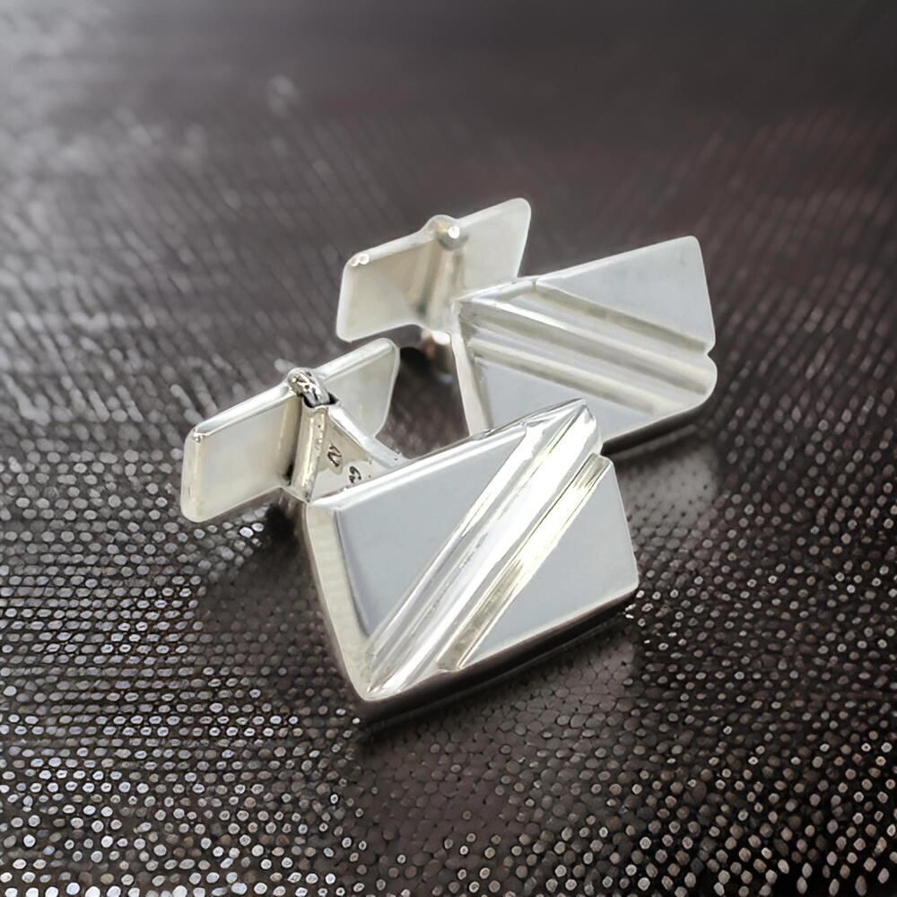 Georg Jensen Estate Sterling Silver Cufflinks 17.20 Grams GJ41